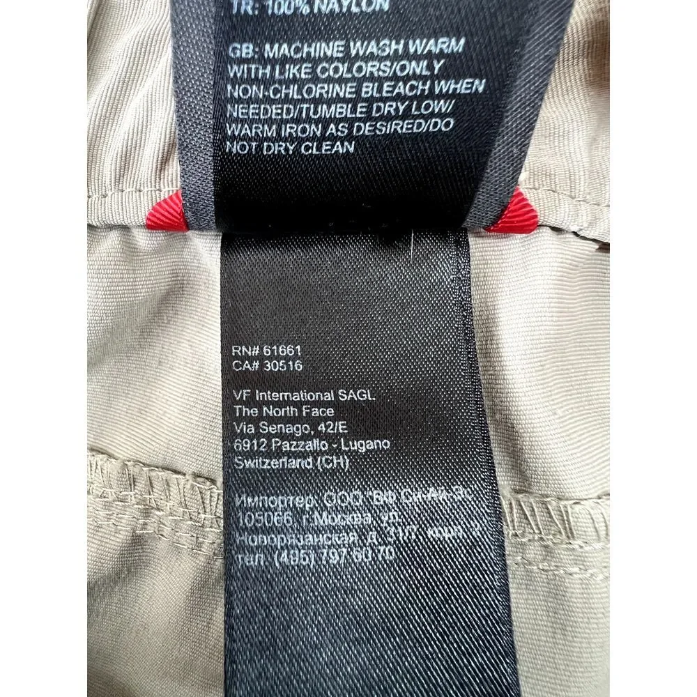 North Face Pants Mens XXL TTG (38x28 Actual) Beige‎ Convertible Nylon Hiking